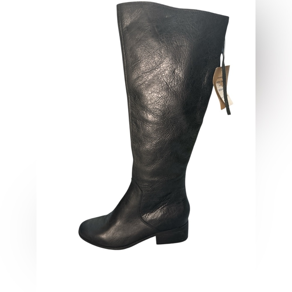 Lucky Brand Women's Black Leather Boots - Picture 2 of 10